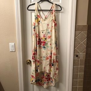 H&M Multicolor Floral High Low Dress